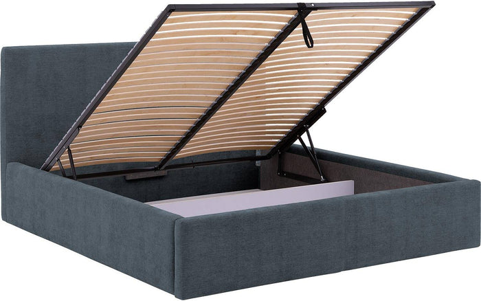 Goossens Bedframe Mysen Storage - 180 x 200 - Stof fijn geweven