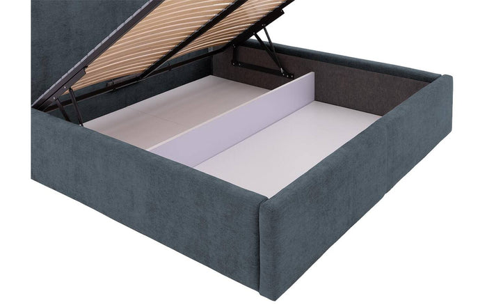 Goossens Bedframe Mysen Storage - 180 x 200 - Stof fijn geweven