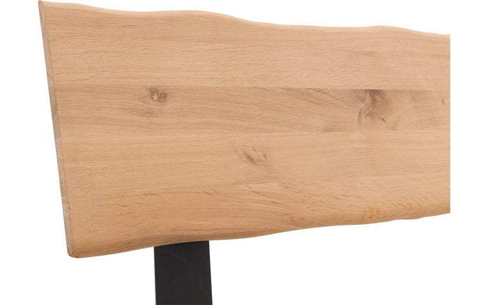 Goossens Bedframe Slade, Bedframe 180 x 210 cm hoofdbord organisch