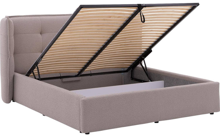 Goossens Gestoffeerd Bedframe Canon - 140 x 200 - Stof boucle