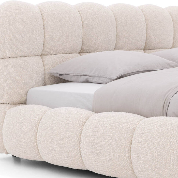 Goossens Gestoffeerd Bedframe Cloud - 160 x 200 - Ahenk 9851 beige -