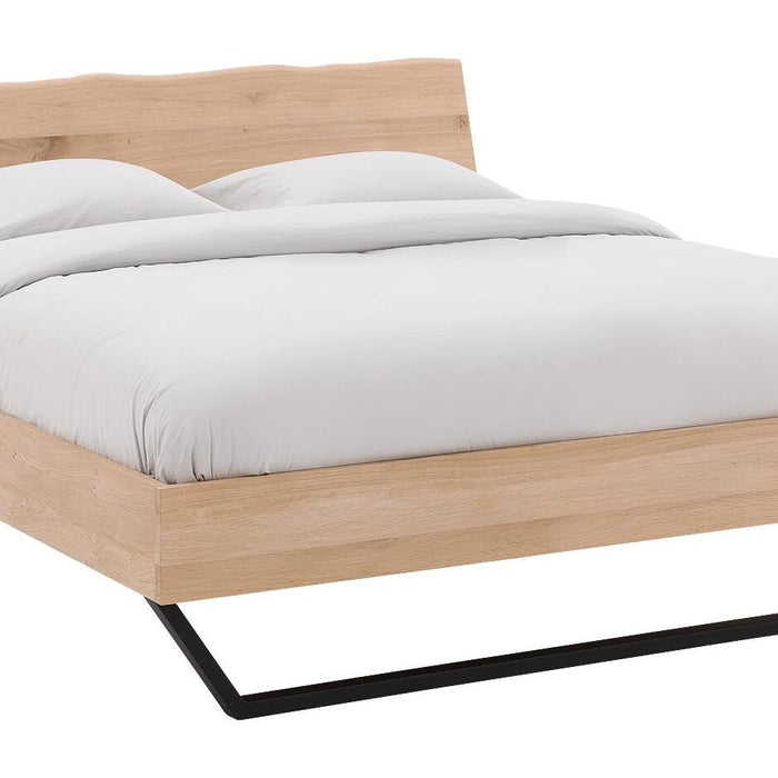 Goossens Bedframe Slade, Bedframe 140 x 200 cm hoofdbord organisch