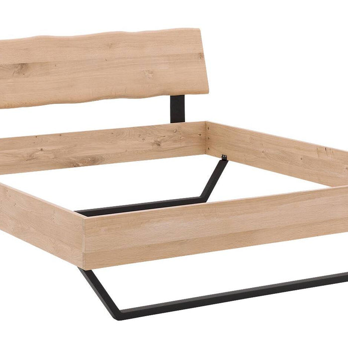 Goossens Bedframe Slade, Bedframe 140 x 200 cm hoofdbord organisch