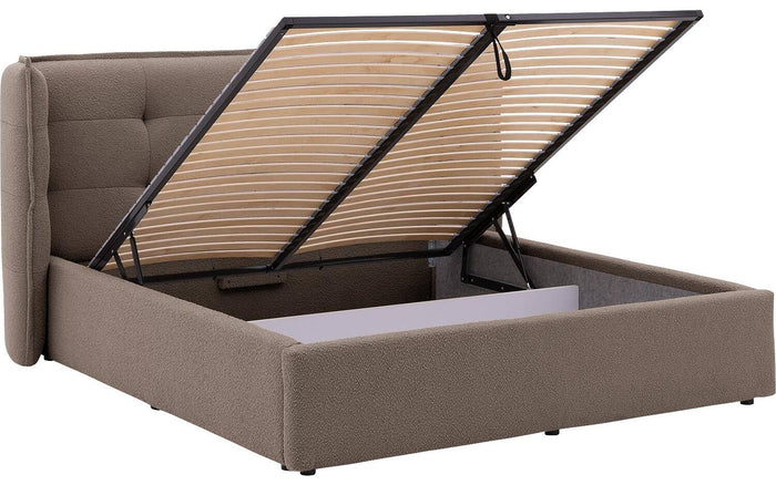 Goossens Gestoffeerd Bedframe Canon - 140 x 200 - Stof boucle