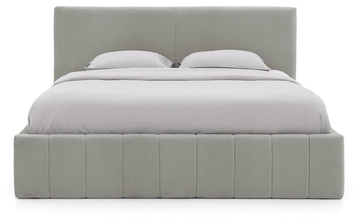 Goossens Bedframe Carte - 140 x 200 - Velours grijs 4 - Fluweel