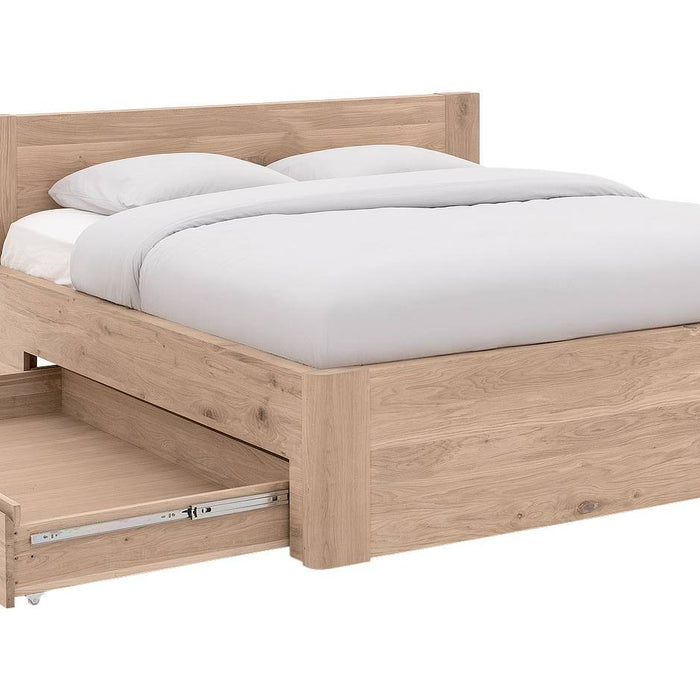 Goossens Bedframe Bibi - 180 x 220 - Eiken gelakt roomwit - Hout