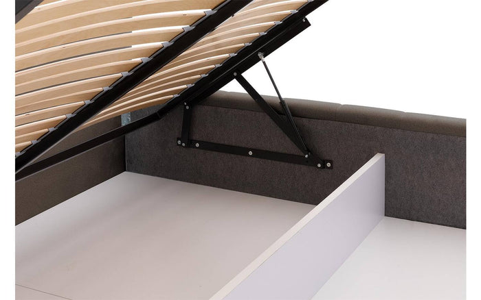 Goossens Bedframe Carte - 180 x 200 - Velours middenbruin 5 - Fluweel