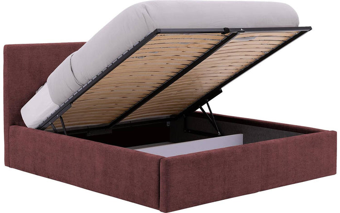 Goossens Bedframe Mysen Storage - 140 x 200 - Stof fijn geweven