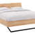 Goossens Bedframe Slade, Bedframe 140 x 210 cm hoofdbord organisch