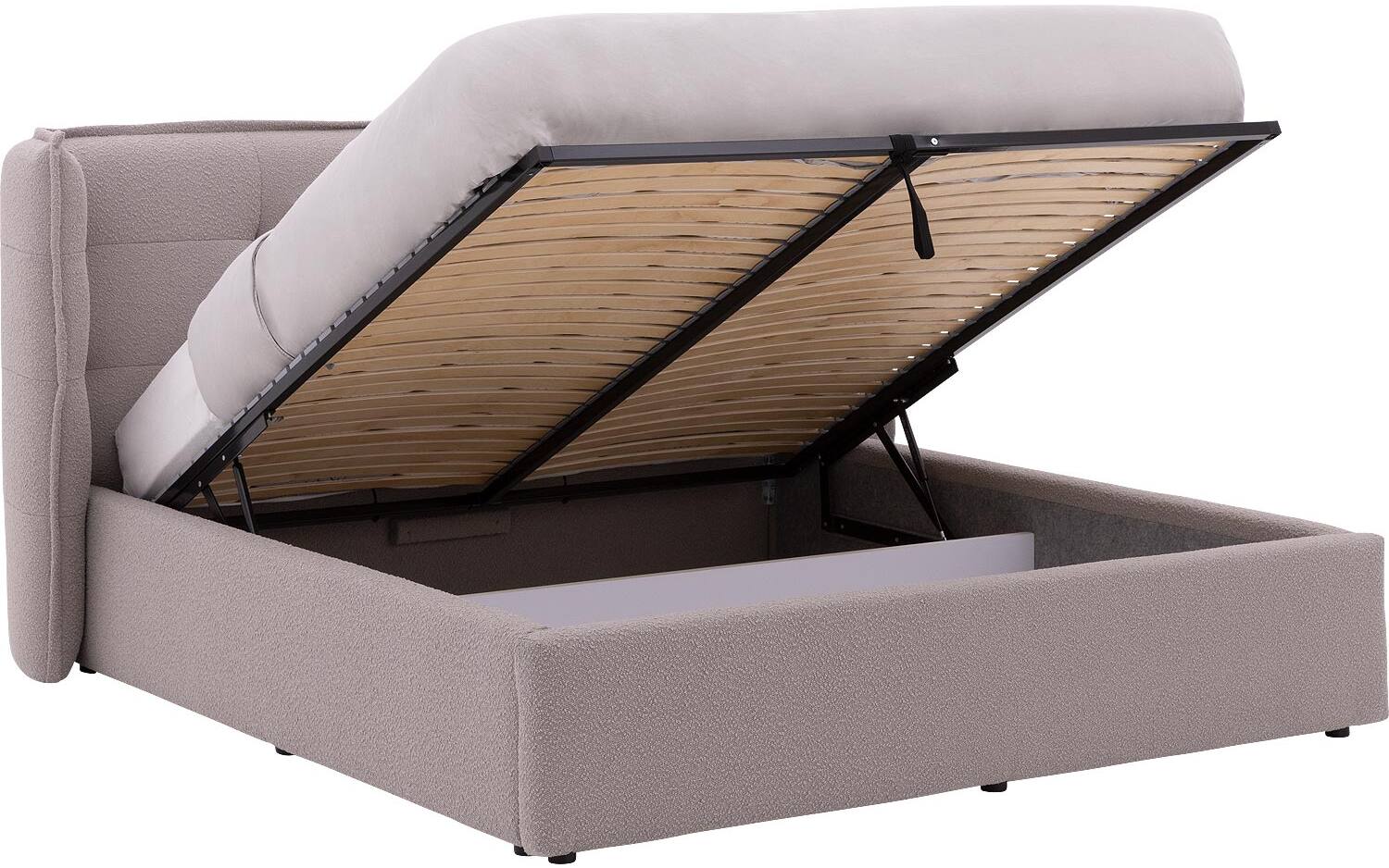 Goossens Gestoffeerd Bedframe Canon - 140 x 200 - Stof boucle