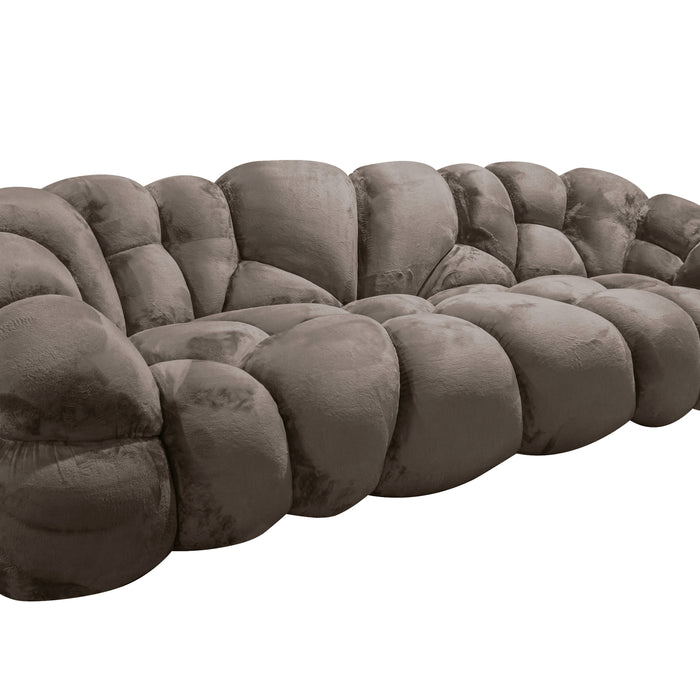 PTMD Nubibus Sofa Dark Taupe