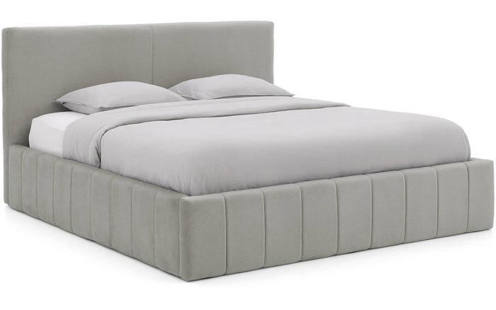 Goossens Bedframe Carte - 180 x 200 - Velours grijs 4 - Fluweel