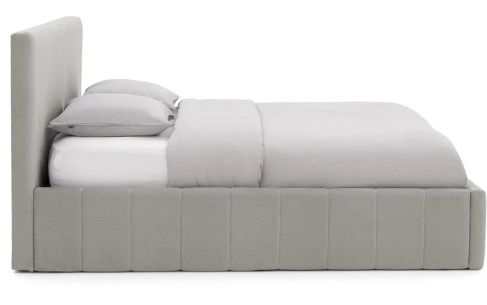 Goossens Bedframe Carte - 180 x 200 - Velours grijs 4 - Fluweel