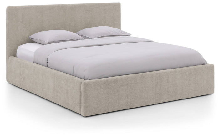Goossens Bedframe Mysen Storage - 180 x 200 - Stof fijn geweven taupe