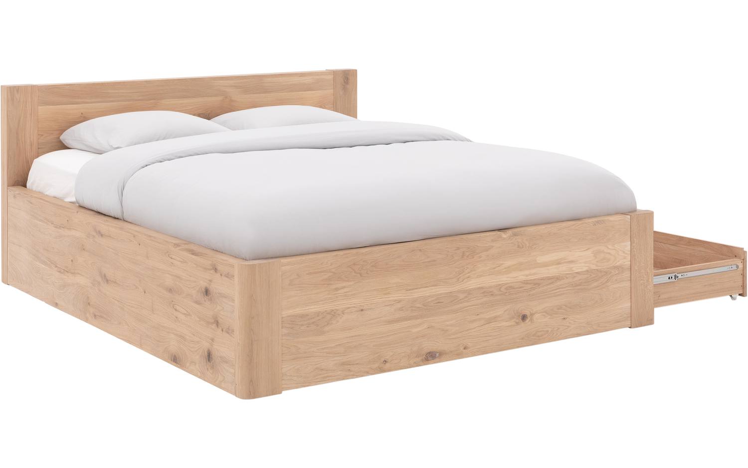 Goossens Bedframe Bibi - 160 x 210 - Eiken naturel - Hout