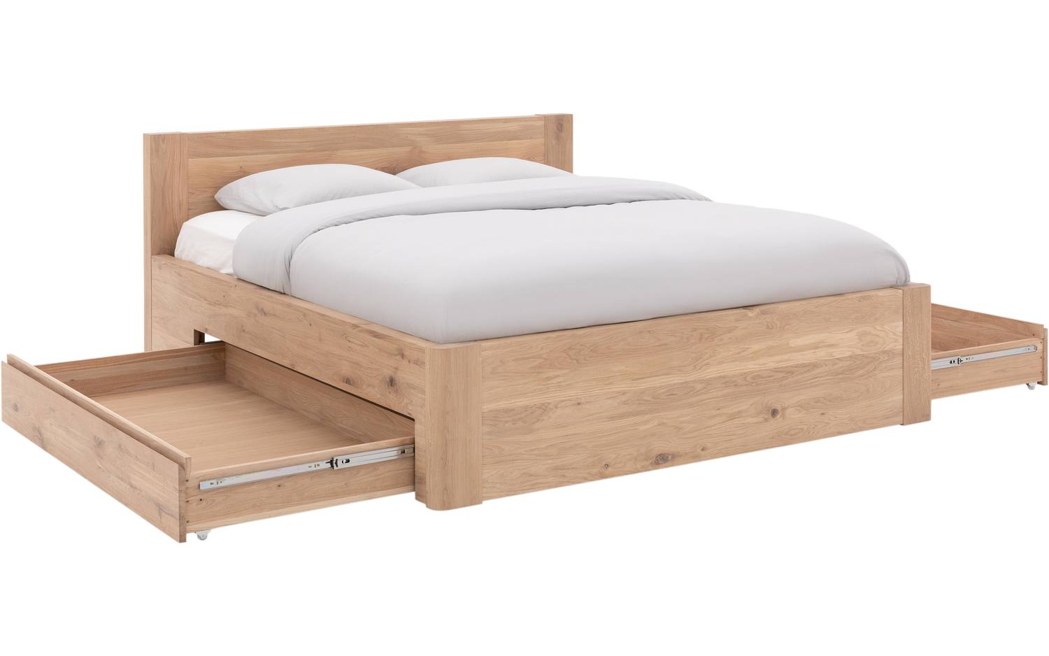 Goossens Bedframe Bibi - 180 x 210 - Eiken naturel - Hout