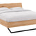 Goossens Bedframe Slade, Bedframe 180 x 210 cm hoofdbord organisch