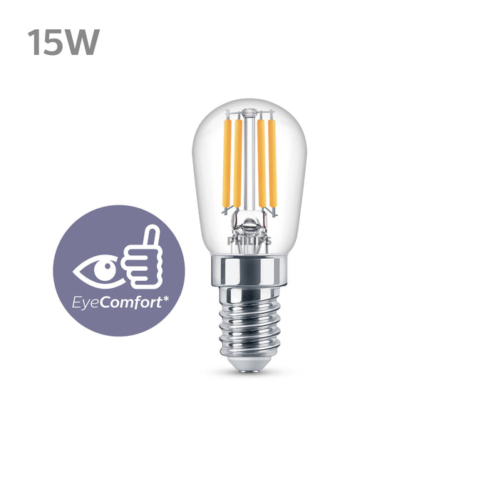 Philips LED T25  Transparant - 12 W - E14  - Warmwit Licht