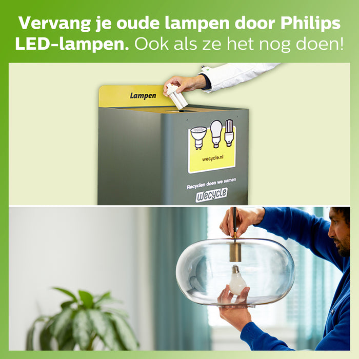 Philips LED T25  Transparant - 12 W - E14  - Warmwit Licht