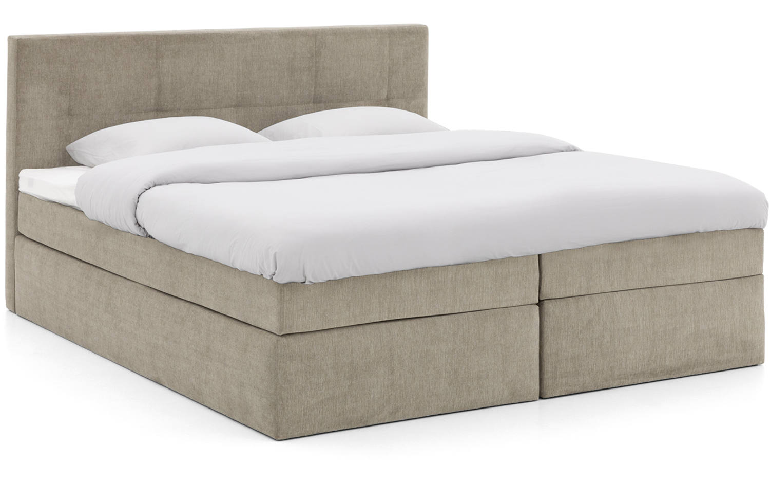 Goossens Boxspring Rud - bruin - 160 x 211 cm cm