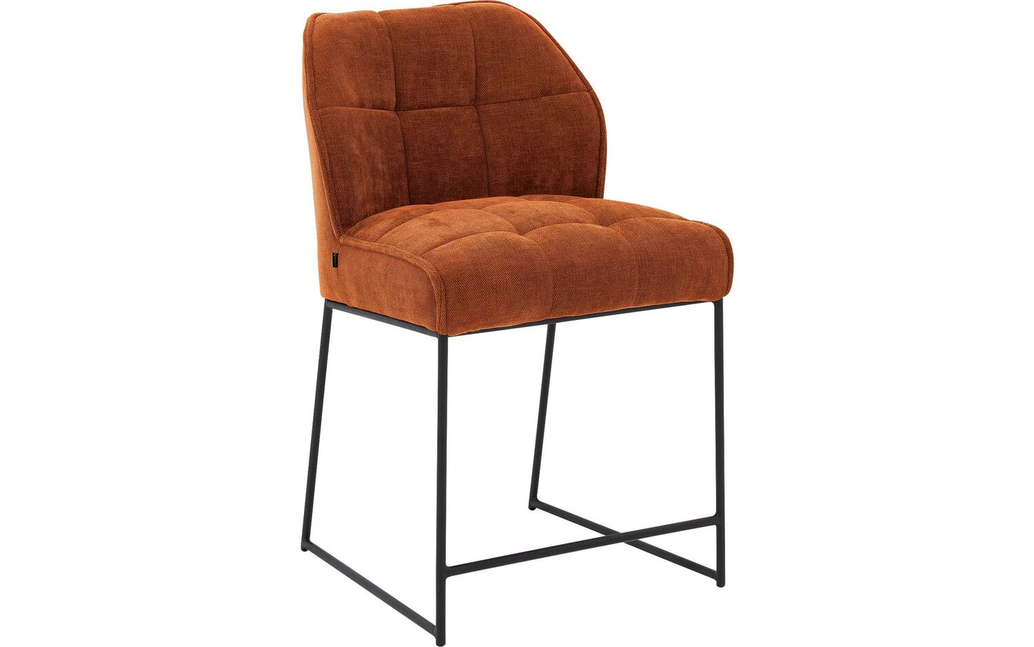 Goossens Counterstoel Ronnie, Counterstoel, zithoogte 65 cm - bruin