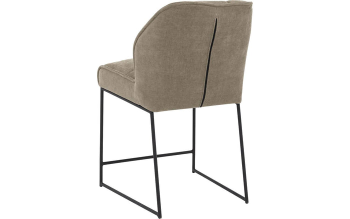 Goossens Counterstoel Ronnie, Counterstoel, zithoogte 65 cm - bruin