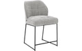 Goossens Counterstoel Ronnie, Counterstoel, zithoogte 65 cm - grijs