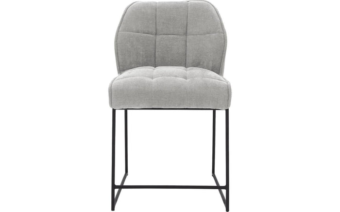 Goossens Counterstoel Ronnie, Counterstoel, zithoogte 65 cm - grijs