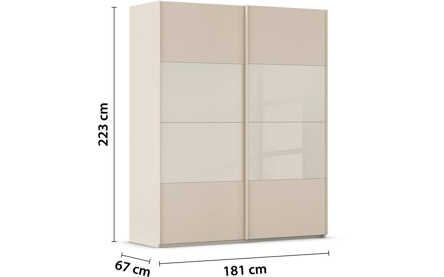 Goossens Kledingkast Finca in hoogwaardig meubelplaat