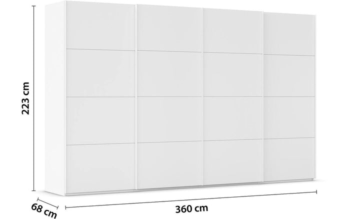 Goossens Kledingkast Finca in hoogwaardig meubelplaat