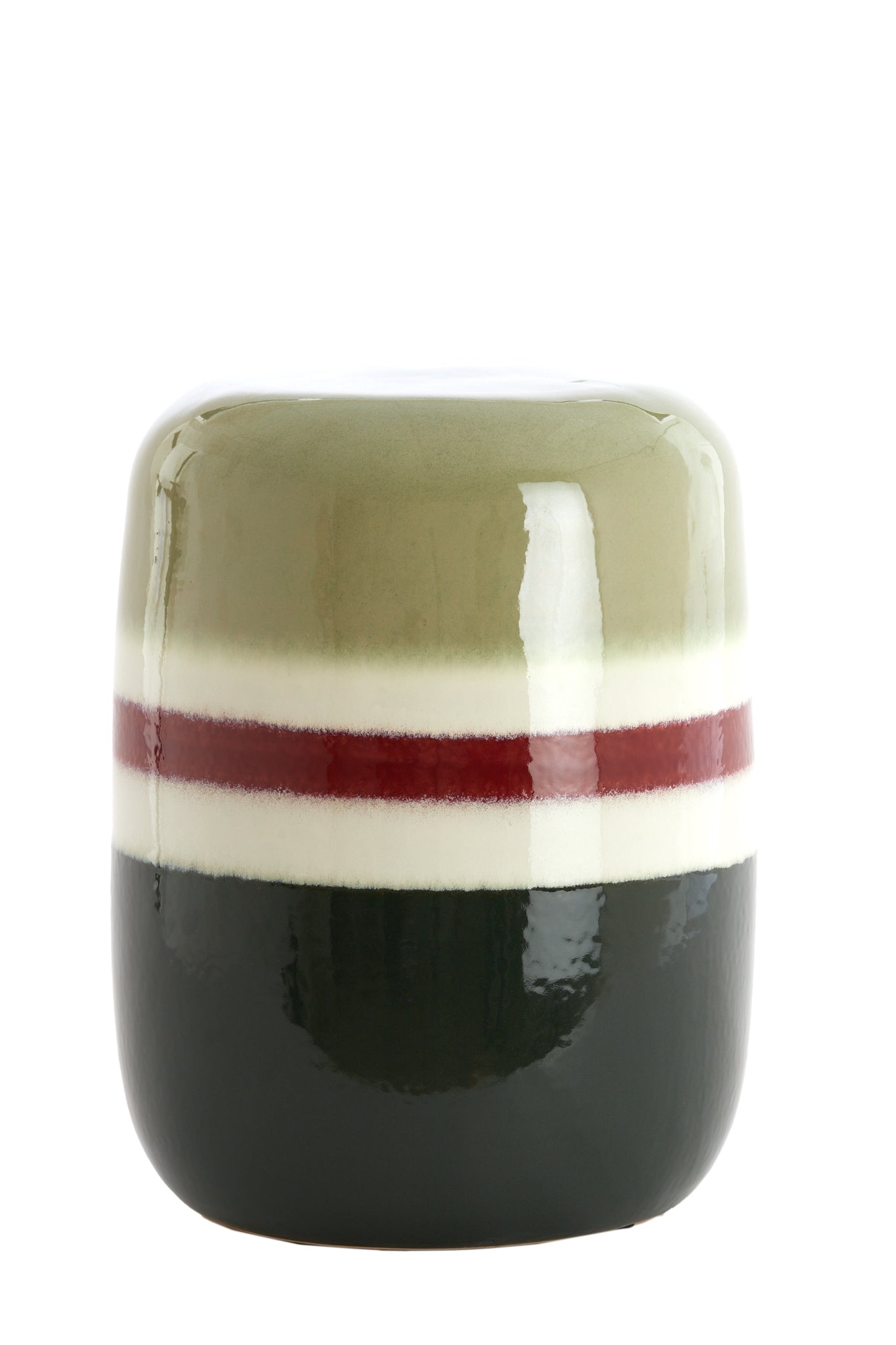 Light&living Bijzettafel Ø34x46,5 cm FRANCA keramiek groen-aubergine