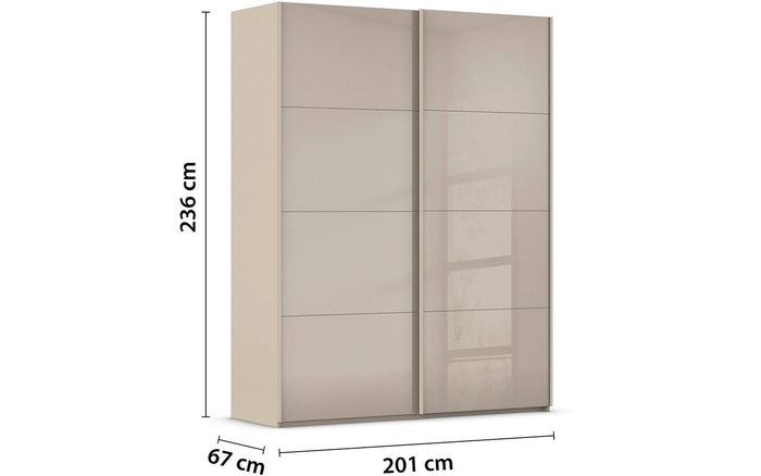 Goossens Kledingkast Finca in hoogwaardig meubelplaat