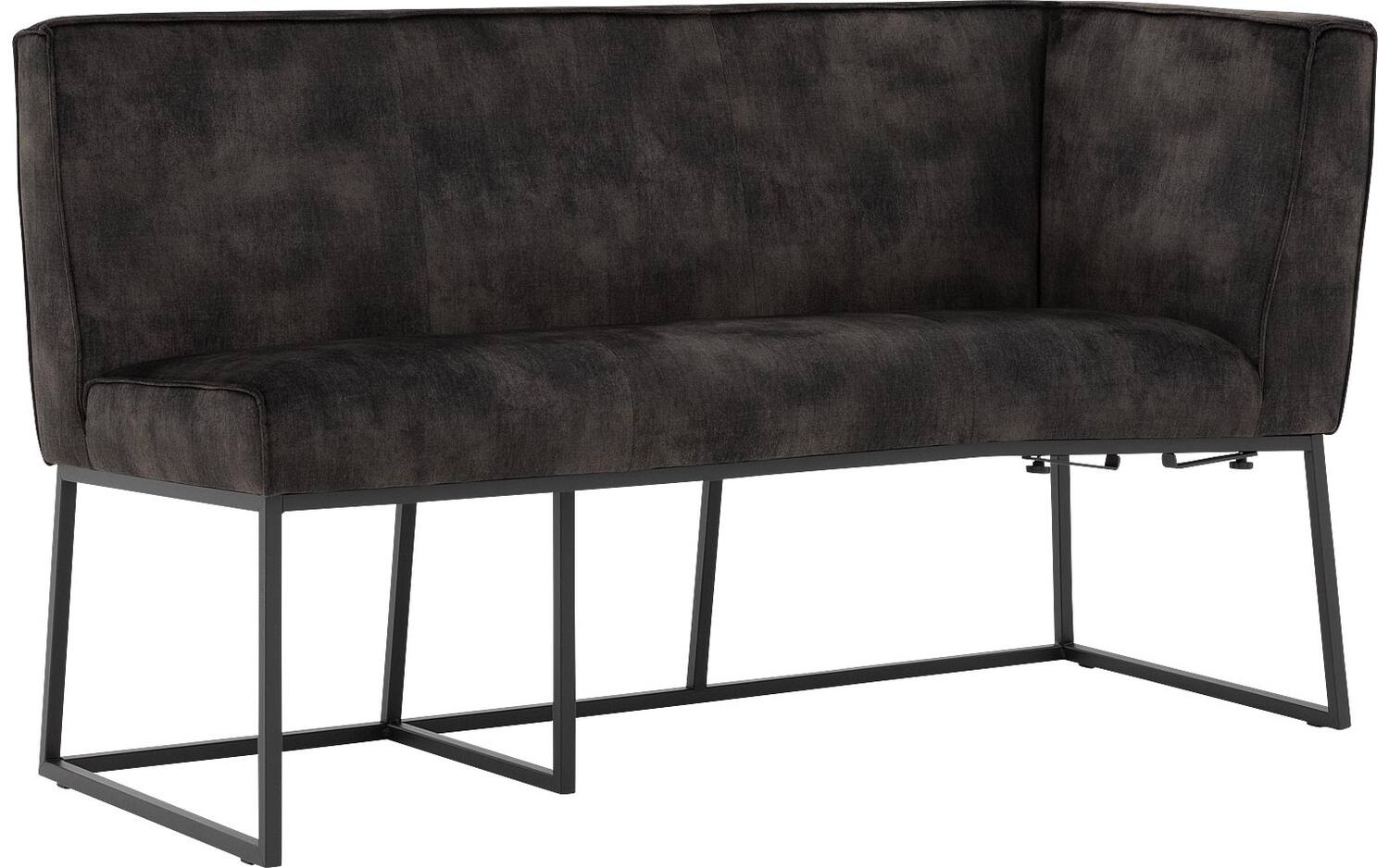 Goossens Excellent Eetkamerbank Tom, 150 cm breed met hoek voorstaand