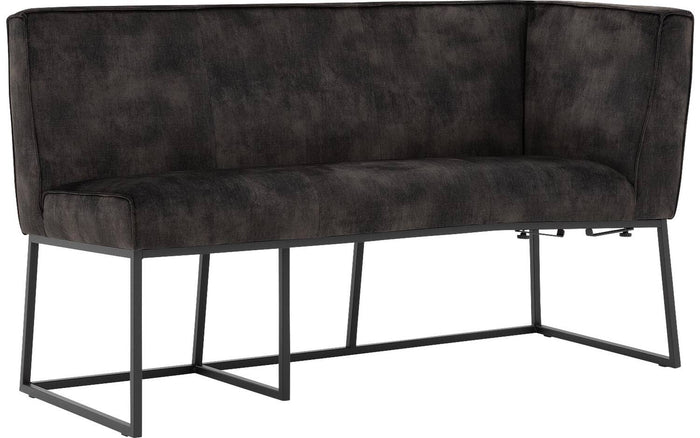 Goossens Excellent Eetkamerbank Tom, 150 cm breed met hoek voorstaand