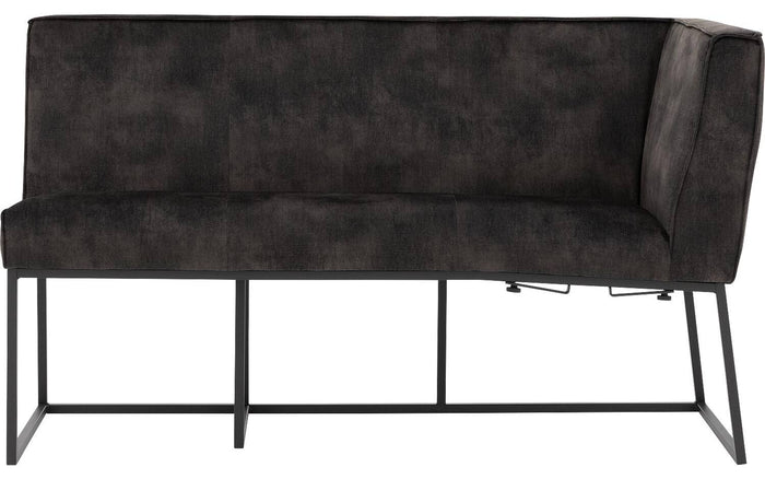 Goossens Excellent Eetkamerbank Tom, 150 cm breed met hoek voorstaand