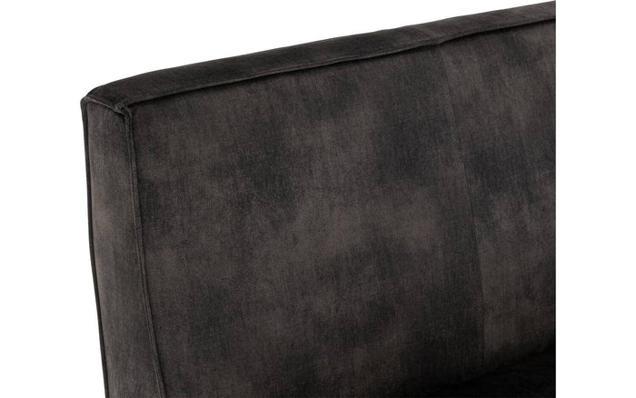 Goossens Excellent Eetkamerbank Tom, 150 cm breed met hoek voorstaand