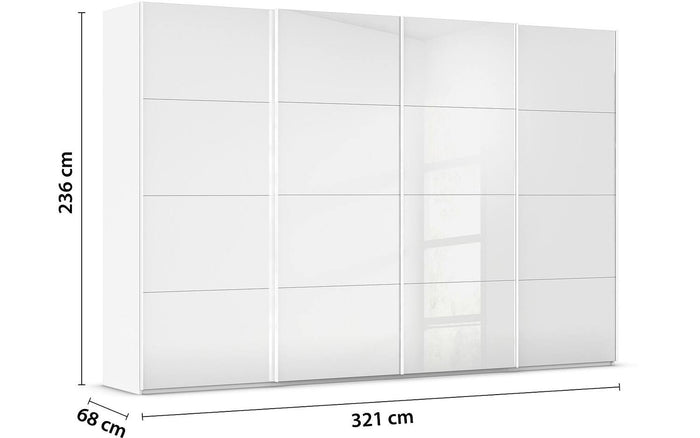 Goossens Kledingkast Finca in hoogwaardig meubelplaat
