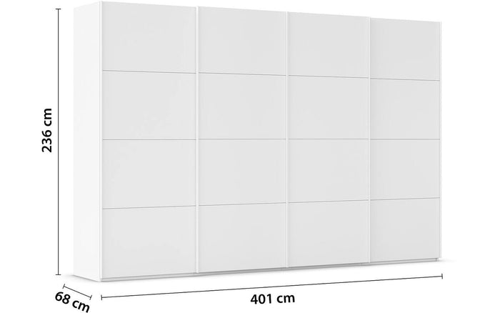 Goossens Kledingkast Finca in hoogwaardig meubelplaat