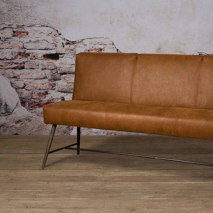 Anli-Style Tower living Belmonte bench 155 - fabric cherokee 8 cognac