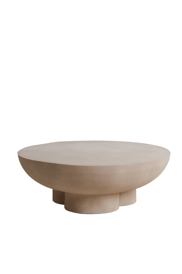 Light & Living Light&living Salontafel Ø90x30 cm POLINNA mat zand