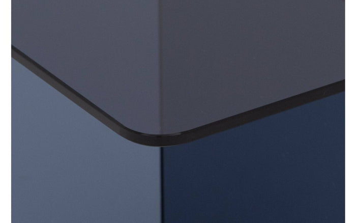 Goossens Salontafel Davey in Smokey black glas