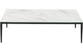 Goossens salontafel Dexter in Keramiek wit geaderd
