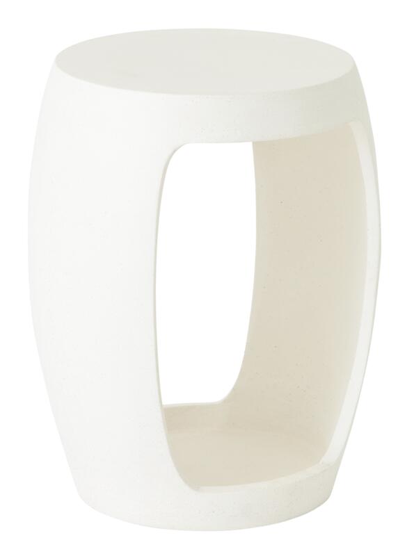 MUST Living Coffee table Camber small,50x40x35 cm, fiber cement white