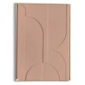Reinders - Puzzeled Relief Art Schilderij - 70 x 50 cm - Terra Pink