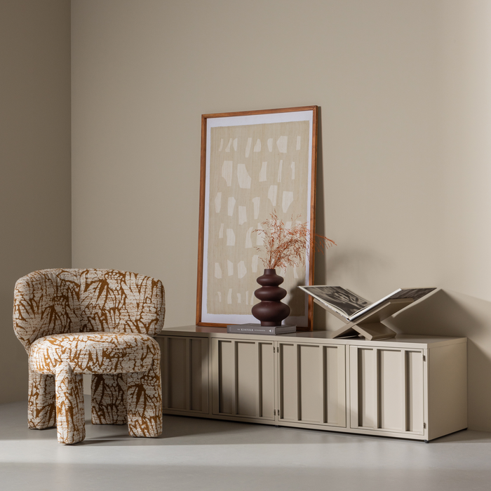 WOOOD Jet Boekenstandaard - Grenen - Mud - 19x40x26