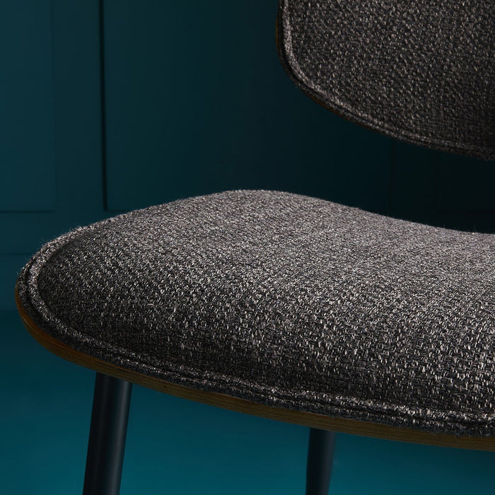 Signature - Eetkamerstoelen met stof Olympia - Bruin - Set van 2