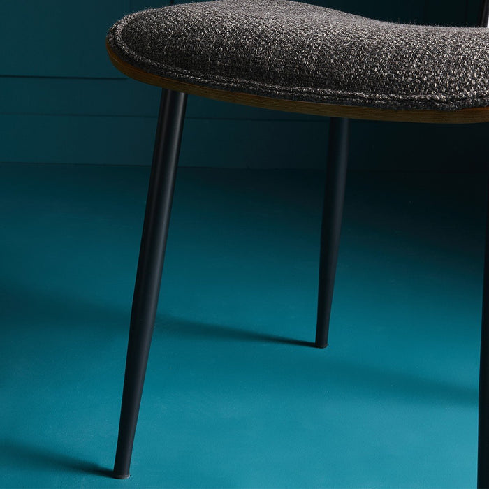 Signature - Eetkamerstoelen met stof Olympia - Bruin - Set van 2