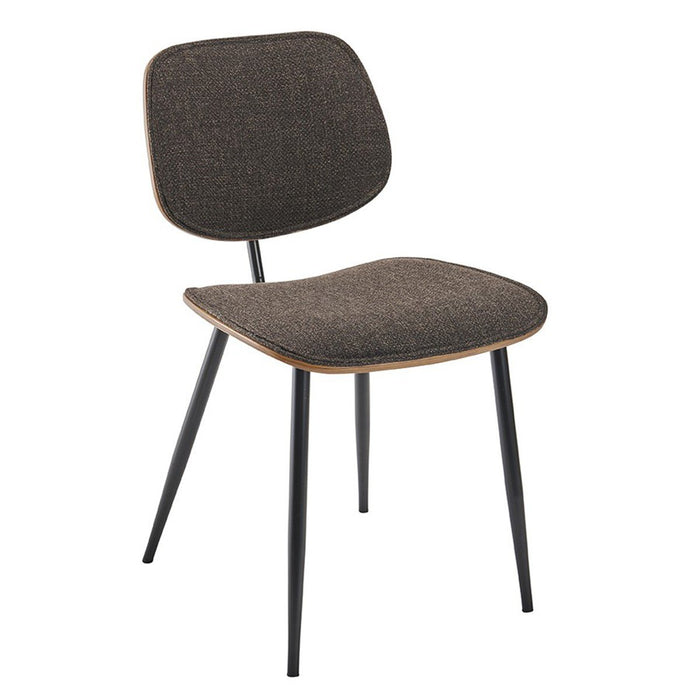 Signature - Eetkamerstoelen met stof Olympia - Bruin - Set van 2