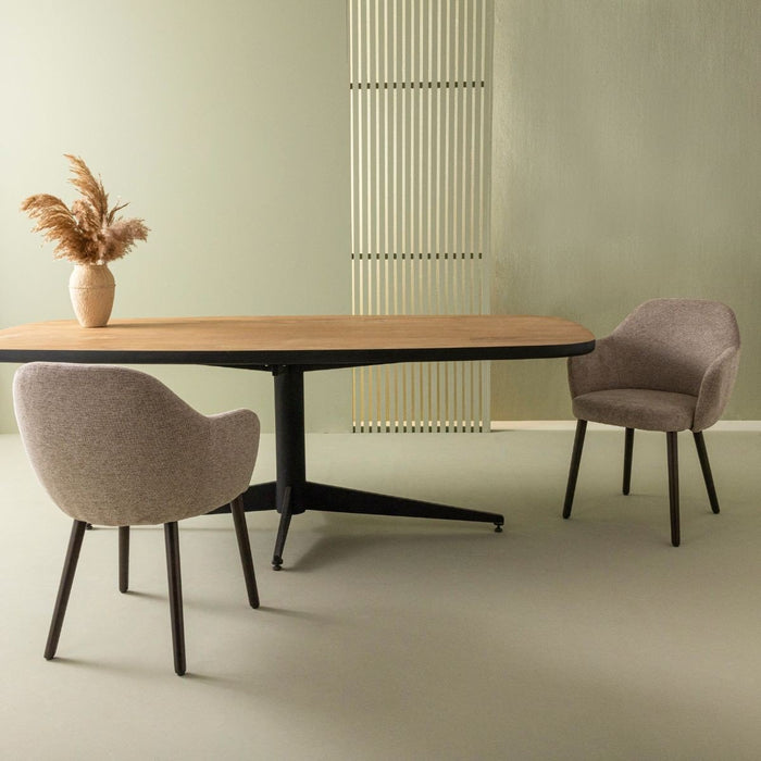 Signature - Bridgefauteuils in stof ERNEST - Set van 2