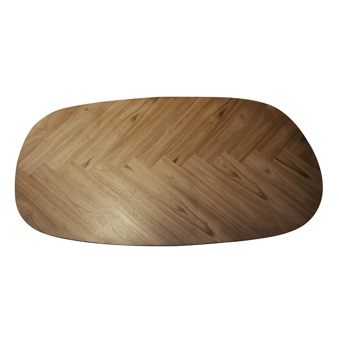 Giga Meubel - Bartafel Organisch 140cm - Naturel Gerecycled Teak